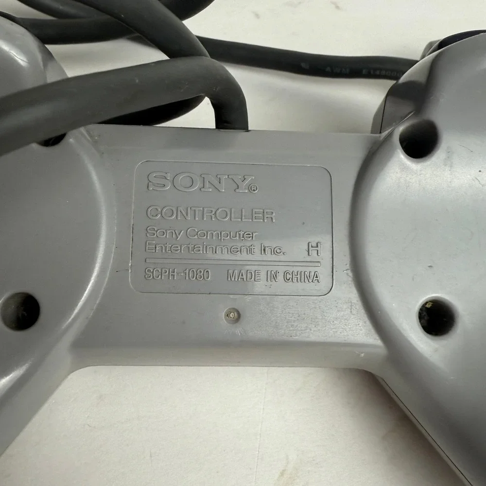 Sony PlayStation‎ PS1 Controller SCPH-1080 Grey Wired Original OEM Accessory